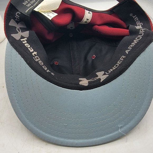 Under Armour Red Hat Cap Adjustable Comfort Lightweight Outdoors - Picture 11 of 11